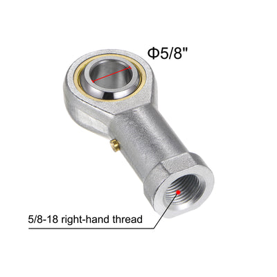 Harfington Uxcell 2pcs PHSB10 Female Rod End Bearing 5/8" Bore and 5/8-18 Right Hand Thread