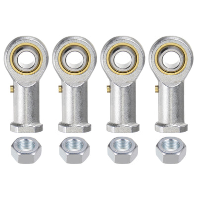 Harfington Uxcell 4pcs PHSB7 Female Rod End Bearing 7/16" Bore and 7/16-20 Right Hand Thread