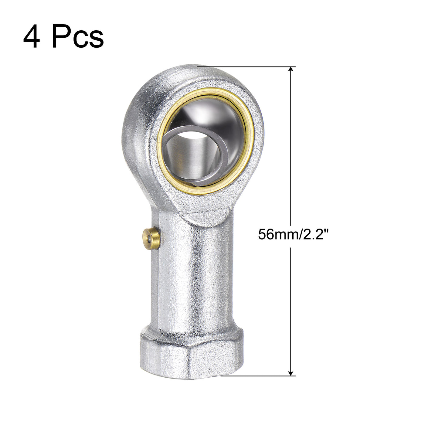 uxcell Uxcell 4pcs PHS10 Female Rod End Bearing M10 Bore and M10x1.5 Right Hand Thread