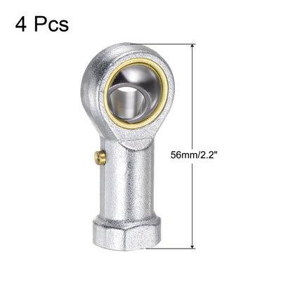 Harfington Uxcell 4pcs PHS10 Female Rod End Bearing M10 Bore and M10x1.5 Right Hand Thread