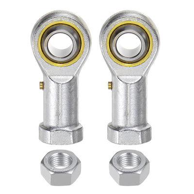 Harfington Uxcell 2pcs PHSA12 Female Rod End Bearing M12 Bore and M12x1.75 Left Hand Thread