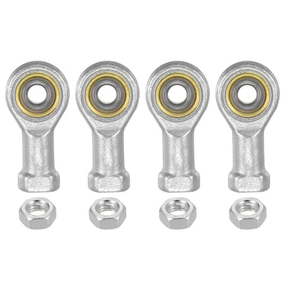 Harfington Uxcell 4pcs PHSA5 Female Rod End Bearing M5 Bore and M5x0.8 Right Hand Thread