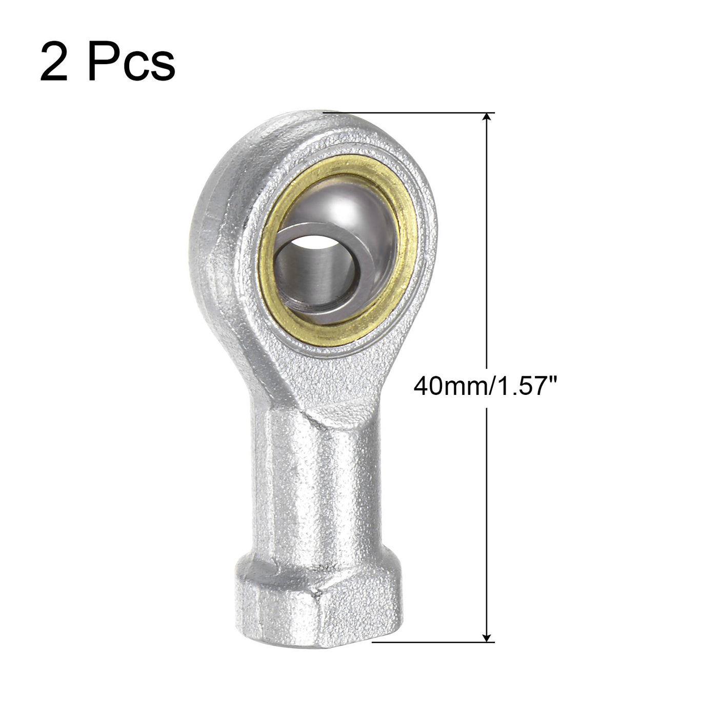 uxcell Uxcell 2pcs PHSA6 Female Rod End Bearing M6 Bore and M6x1.0 Left Hand Thread