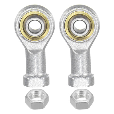 Harfington Uxcell 2pcs PHSA6 Female Rod End Bearing M6 Bore and M6x1.0 Left Hand Thread