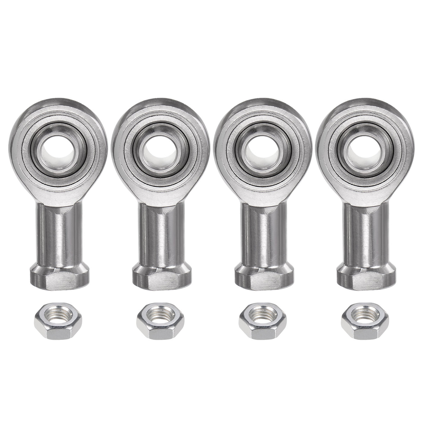 uxcell Uxcell 4pcs SSI8T/K Female Rod End Bearing M8 Bore and M8x1.25 Right Hand Thread