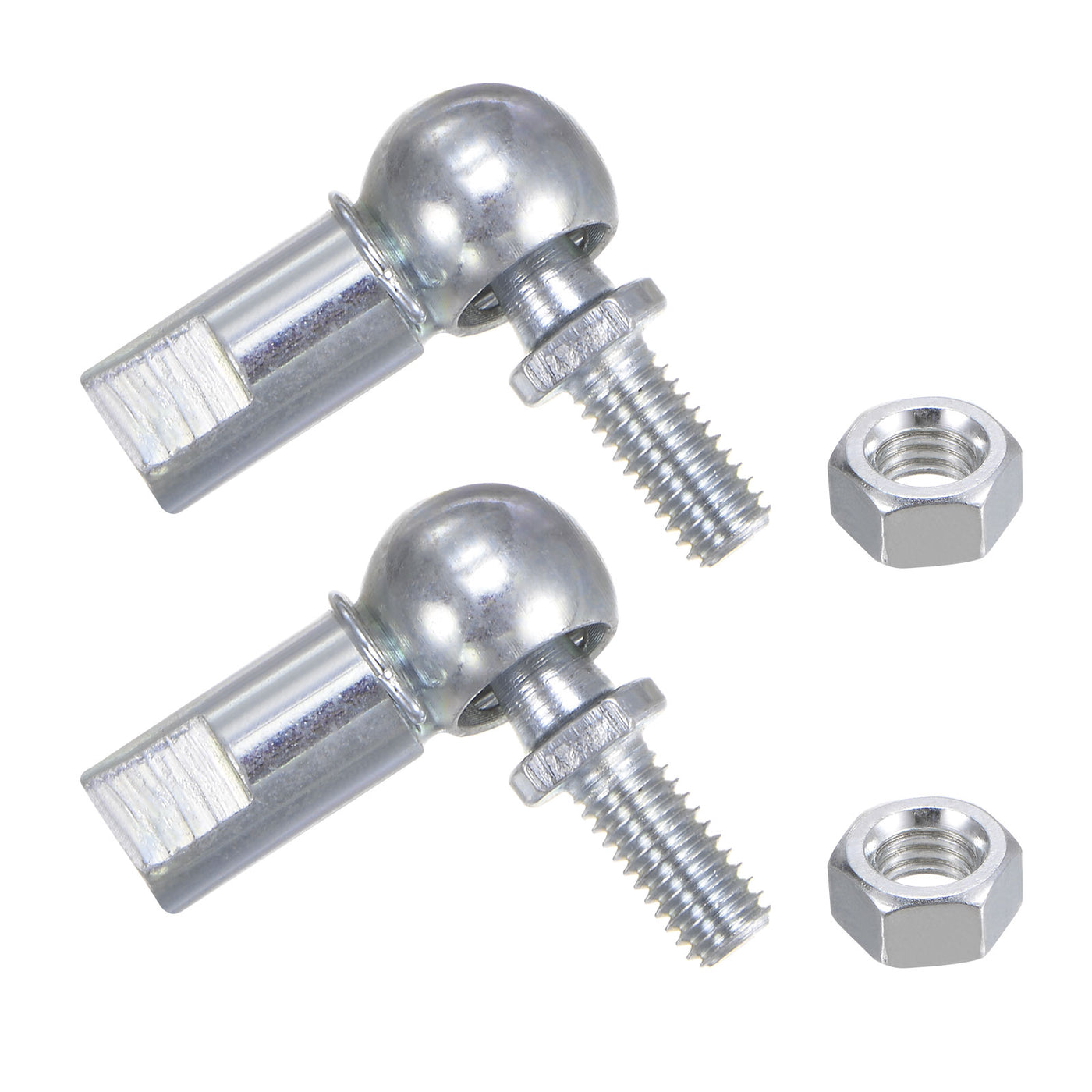 uxcell Uxcell 2pcs CS10 M6 Angle Ball Joint M6x1.0 Right Hand Male and Left Hand Female Thread