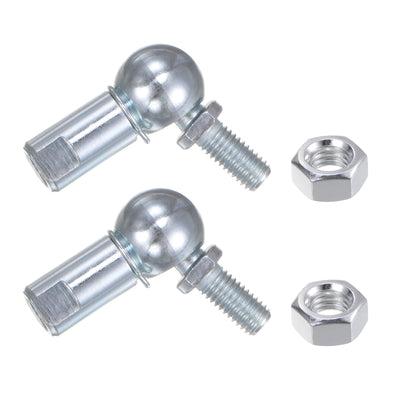 Harfington Uxcell 2pcs CS13 M8 Angle Ball Joint, M8x1.25 Right Hand Thread, A3-Steel