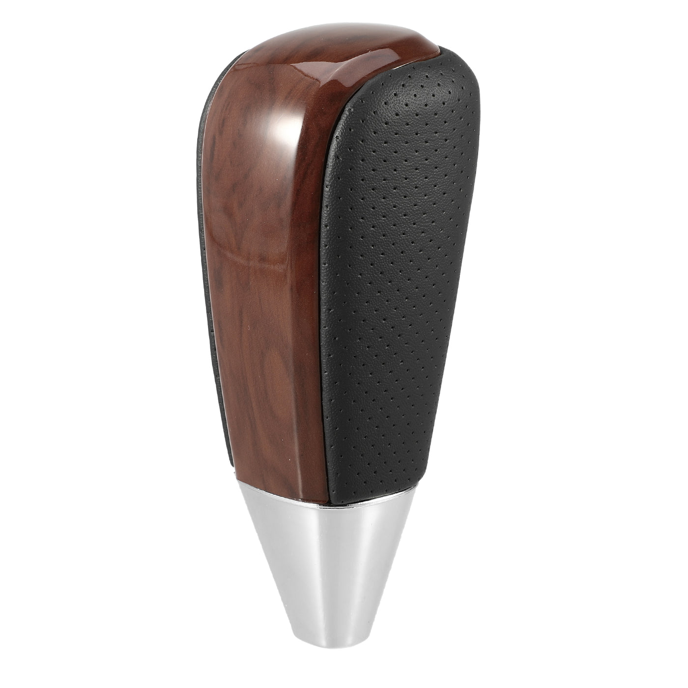 A ABSOPRO Automatic Transmission Gear Shift Knob Red Wood Pattern for Toyota Land Cruiser 2003-2021 Plastic Black Brown