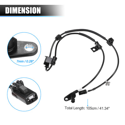 Harfington Vorderer linker ABS-Raddrehzahlsensor Getriebegeschwindigkeitssensor für Hyundai Ix35 2009-2024 Nr. 956702S300