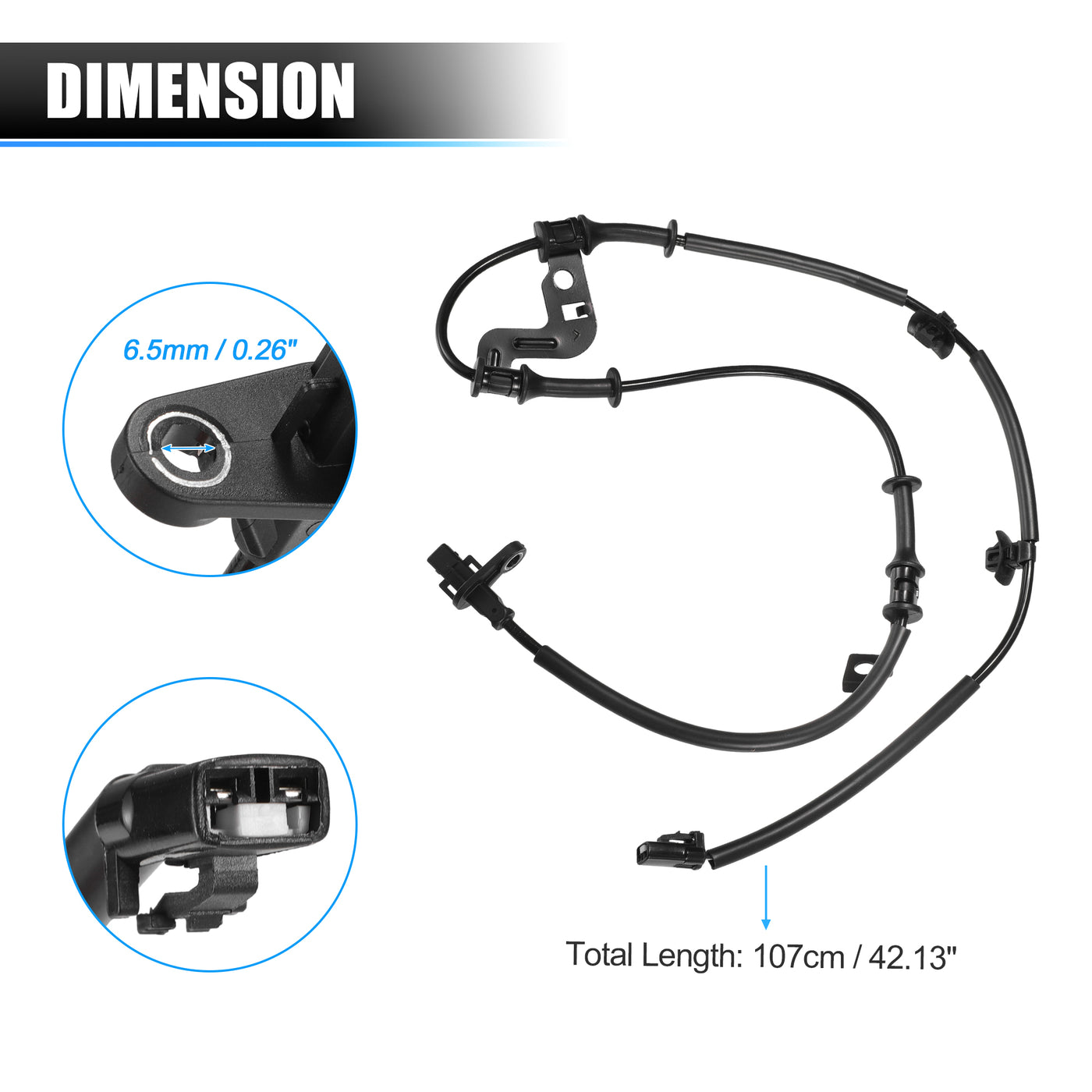 X AUTOHAUX Vorderer linker ABS-Raddrehzahlsensor Getriebegeschwindigkeitssensor für Hyundai I30 2. Generation 2011-2021 Nr. 59810A6300