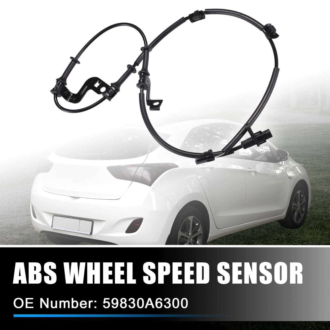 X AUTOHAUX Vorderer rechter ABS-Raddrehzahlsensor Getriebegeschwindigkeitssensor für Hyundai I30 2. Generation 2011-2021 Nr. 59830A6300