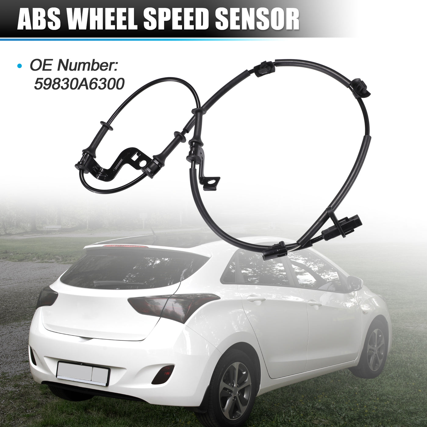 X AUTOHAUX Vorderer rechter ABS-Raddrehzahlsensor Getriebegeschwindigkeitssensor für Hyundai I30 2. Generation 2011-2021 Nr. 59830A6300