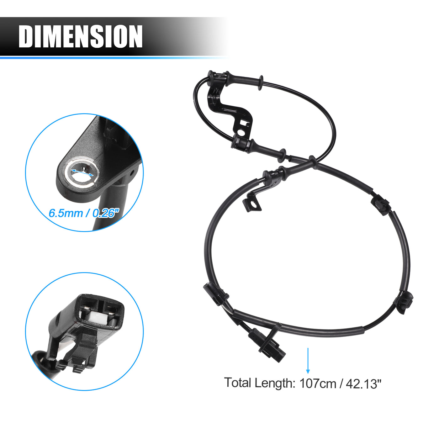 X AUTOHAUX Vorderer rechter ABS-Raddrehzahlsensor Getriebegeschwindigkeitssensor für Hyundai I30 2. Generation 2011-2021 Nr. 59830A6300