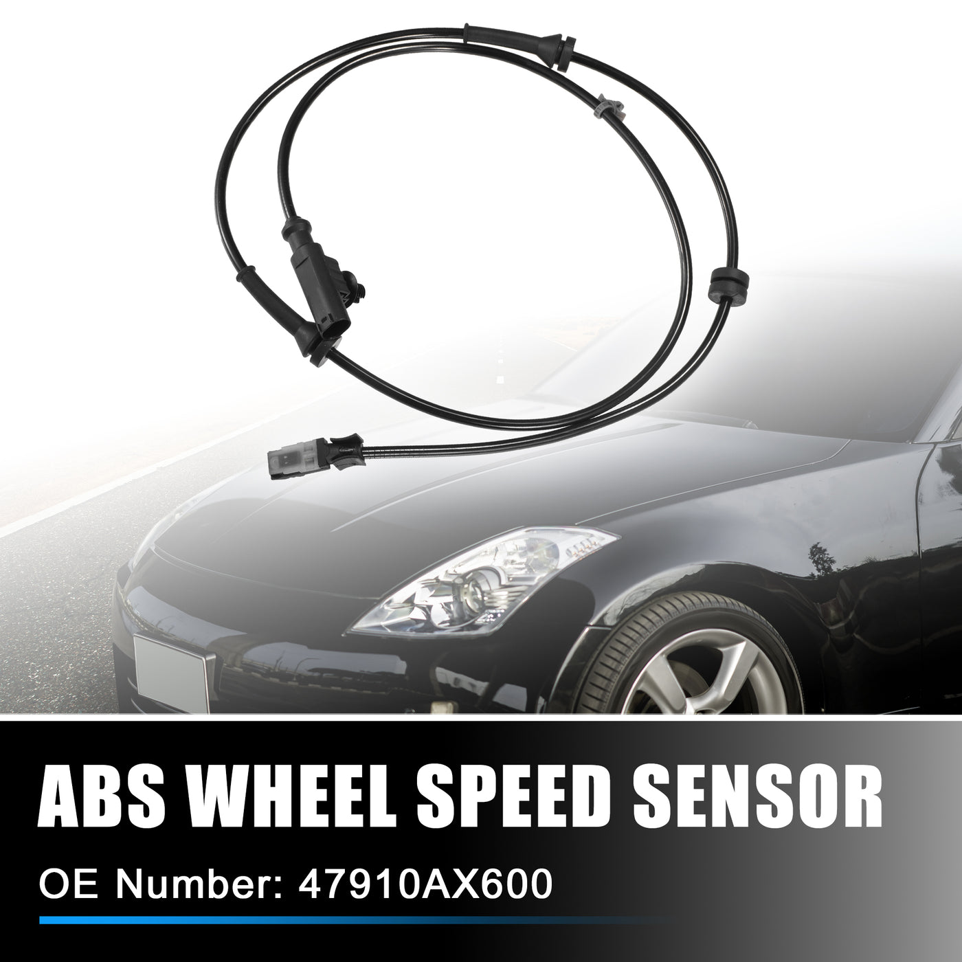 X AUTOHAUX Vorderer linker rechter ABS-Raddrehzahlsensor Übertragungsgeschwindigkeitssensor für Nissan Mk3 2003-2010 Nr. 47910AX600