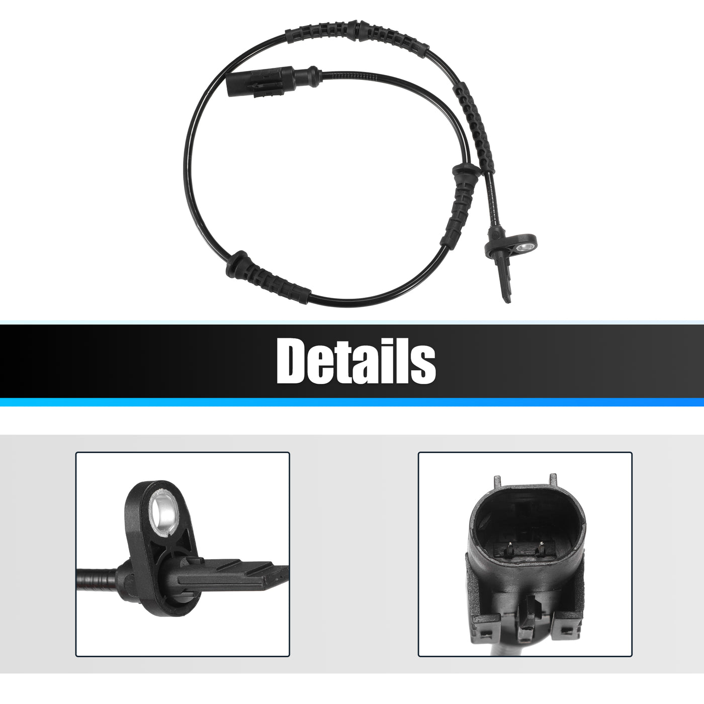 X AUTOHAUX Hinten Links Rechts ABS Raddrehzahlsensor Getriebegeschwindigkeitssensor für Fiat Panda 169 2003-2023 Nr. 51713211