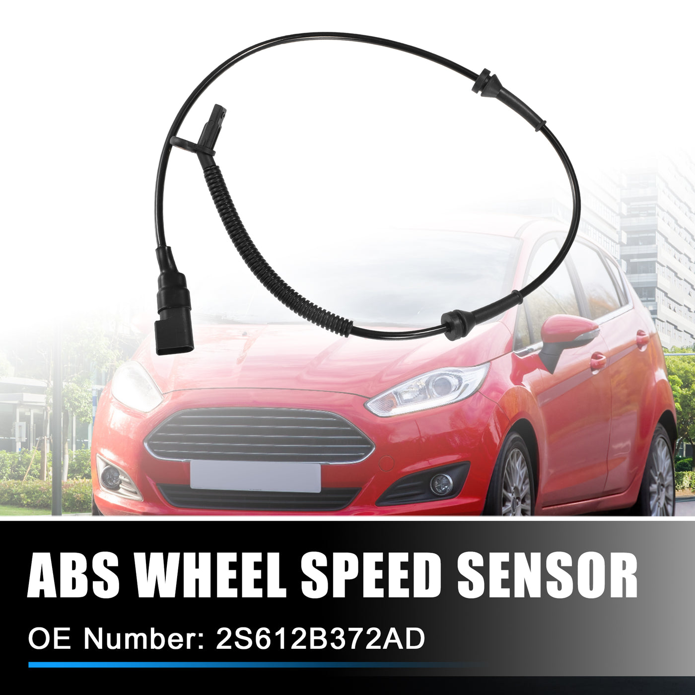 X AUTOHAUX Vorderer linker rechter ABS-Raddrehzahlsensor Übertragungsgeschwindigkeitssensor für Ford Fiesta Mk6 2002-2008 Nr. 2S612B372AD