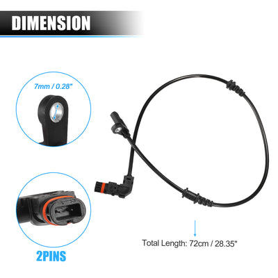 Harfington Vorderer linker rechter ABS-Raddrehzahlsensor Übertragungsgeschwindigkeitssensor für Mercedes-Benz C-Klasse W204 2011-2015 Nr. A2049057900