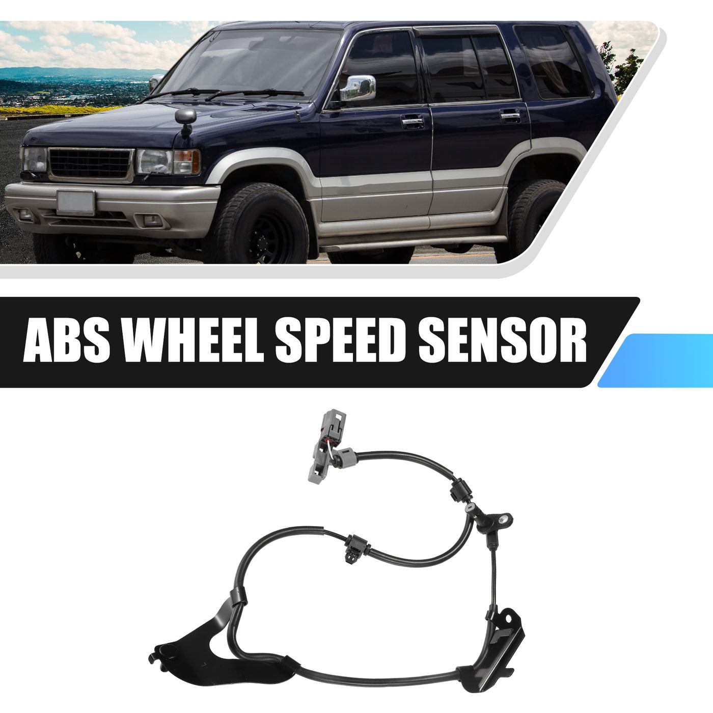 X AUTOHAUX Vorderer linker ABS-Raddrehzahlsensor Getriebegeschwindigkeitssensor für Isuzu D-Max 2012-2021