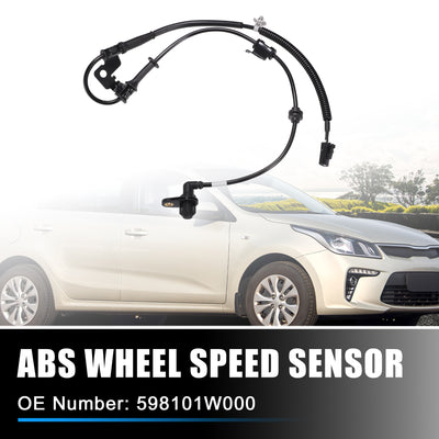 Harfington Front Left ABS Wheel Speed Sensor Transmission Speed Sensor for Kia Rio Mk3 2011-2022 No.598101W000