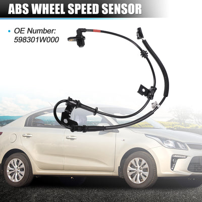 Harfington Front Right ABS Wheel Speed Sensor Transmission Speed Sensor for Kia Rio Mk3 2011-2022 No.598301W000