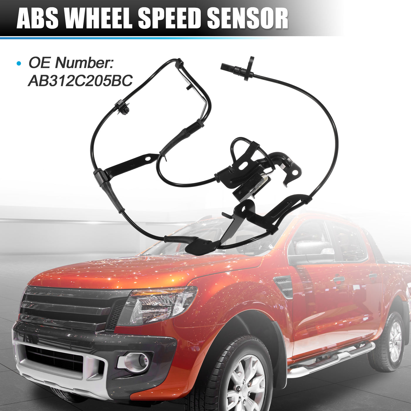 X AUTOHAUX Front Left ABS Wheel Speed Sensor Transmission Speed Sensor for Ford for Ranger T6 Pickup 2011-2013 No.AB312C205BC