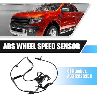 Harfington Front Left ABS Wheel Speed Sensor Transmission Speed Sensor for Ford for Ranger T6 Pickup 2011-2013 No.AB312C205BC