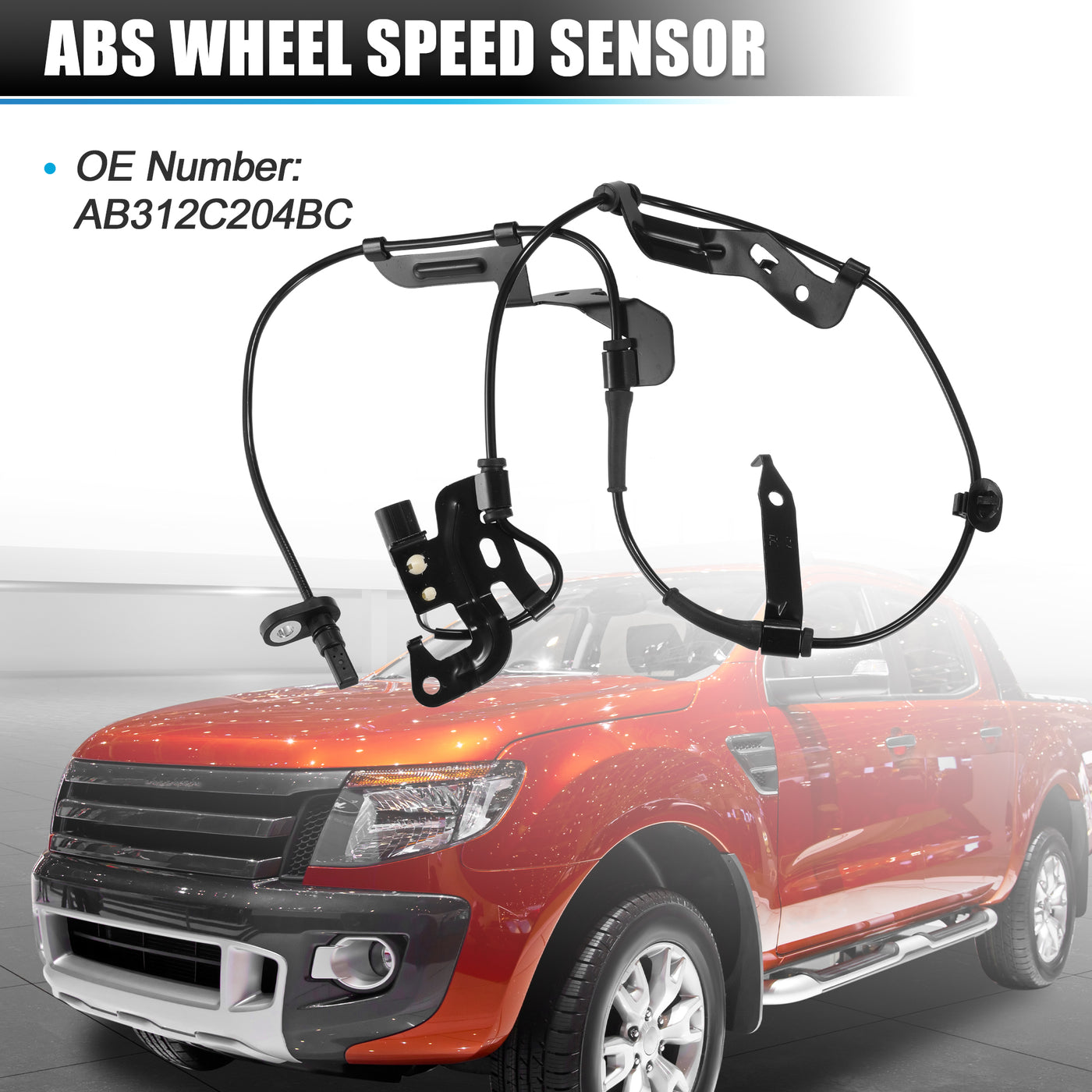 X AUTOHAUX Front Right ABS Wheel Speed Sensor Transmission Speed Sensor for Ford for Ranger T6 Pickup 2011-2013 No.AB312C204BC