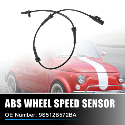 Harfington Rear Left Right ABS Wheel Speed Sensor Transmission Speed Sensor for Fiat 500 2007-2023 No.9S512B572BA