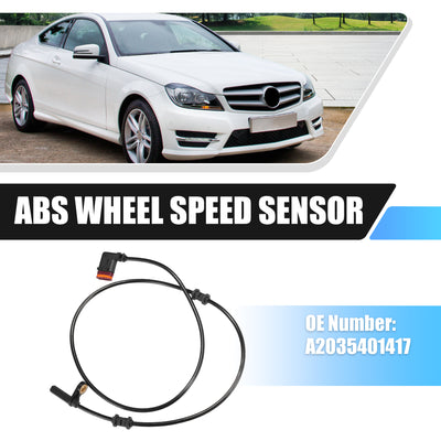 Harfington Rear Right ABS Wheel Speed Sensor Transmission Speed Sensor for Mercedes-Benz CLK55 AMG 5.5L 2003-2006 C320 3.2L 2001-2005 No.A2035401417