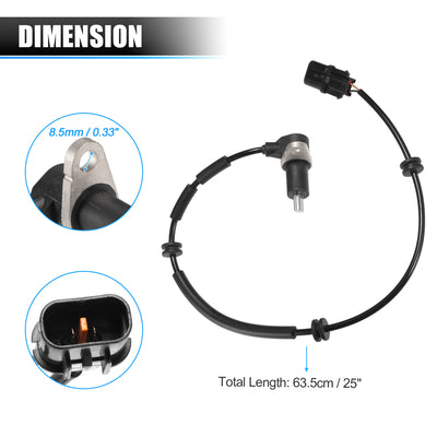 Harfington Front Right ABS Wheel Speed Sensor Transmission Speed Sensor for Hyundai Terracan ALL Years No.59830H1050