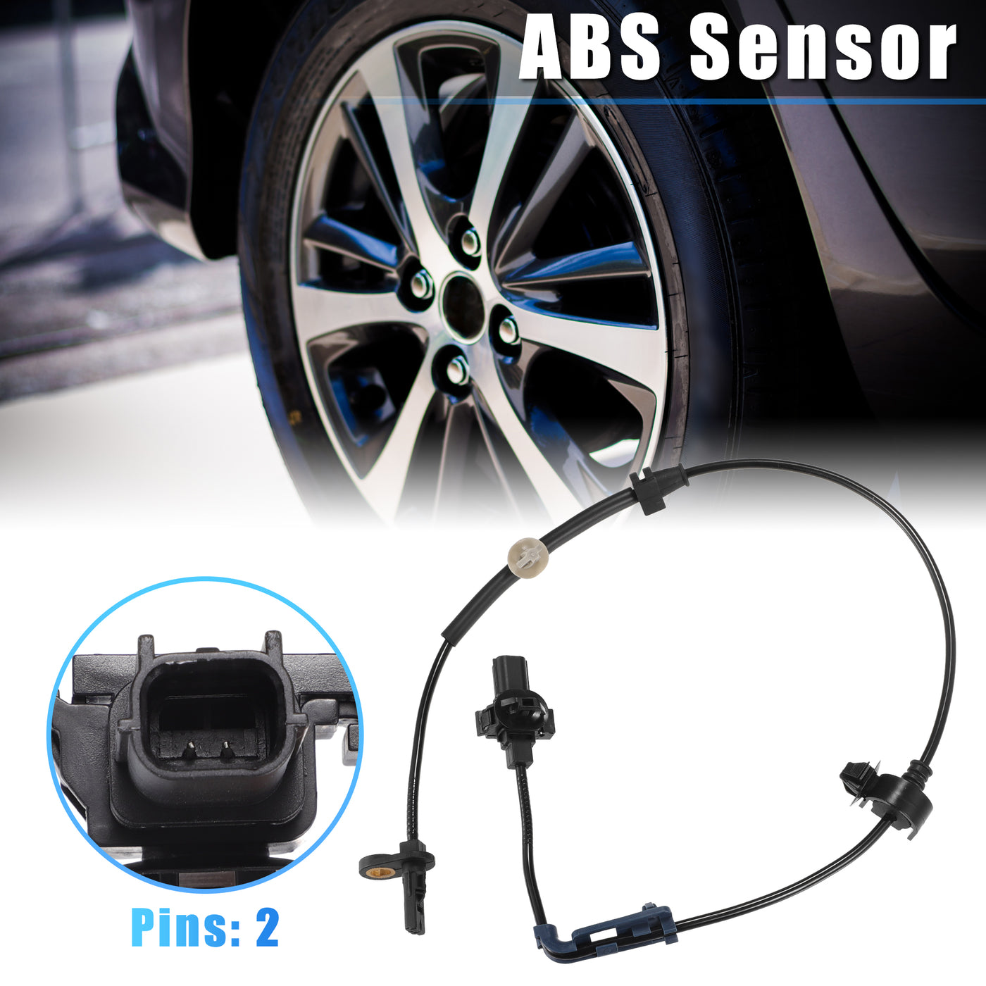 X AUTOHAUX 1 Pcs Front Left ABS Wheel Speed Sensor for Honda CR-V 2014-2016 No.57455T1EG01