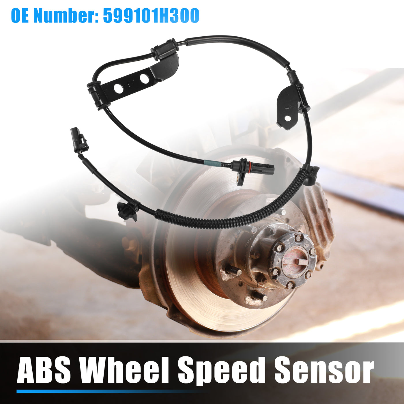 X AUTOHAUX 1 Pcs Rear Left ABS Wheel Speed Sensor for Kia Ceed 2006-2012 No.599101H300