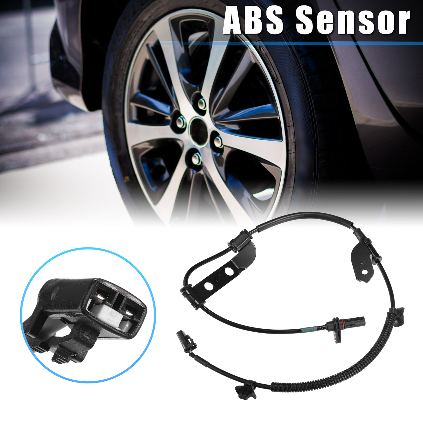 X AUTOHAUX 1 Pcs Rear Left ABS Wheel Speed Sensor for Kia Ceed 2006-2012 No.599101H300