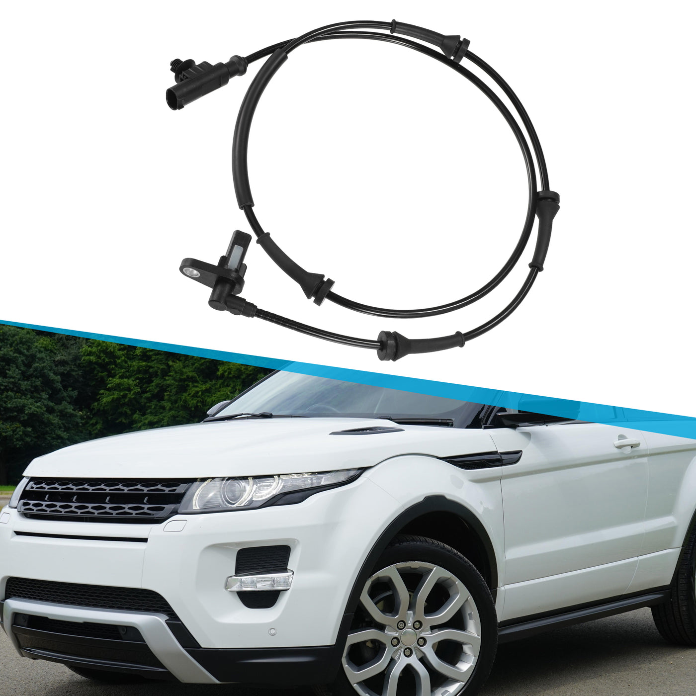 X AUTOHAUX 1 Pcs Rear Left Right ABS Wheel Speed Sensor for Land Rover Range Rover Sport 2006-2013 No.SSB500100