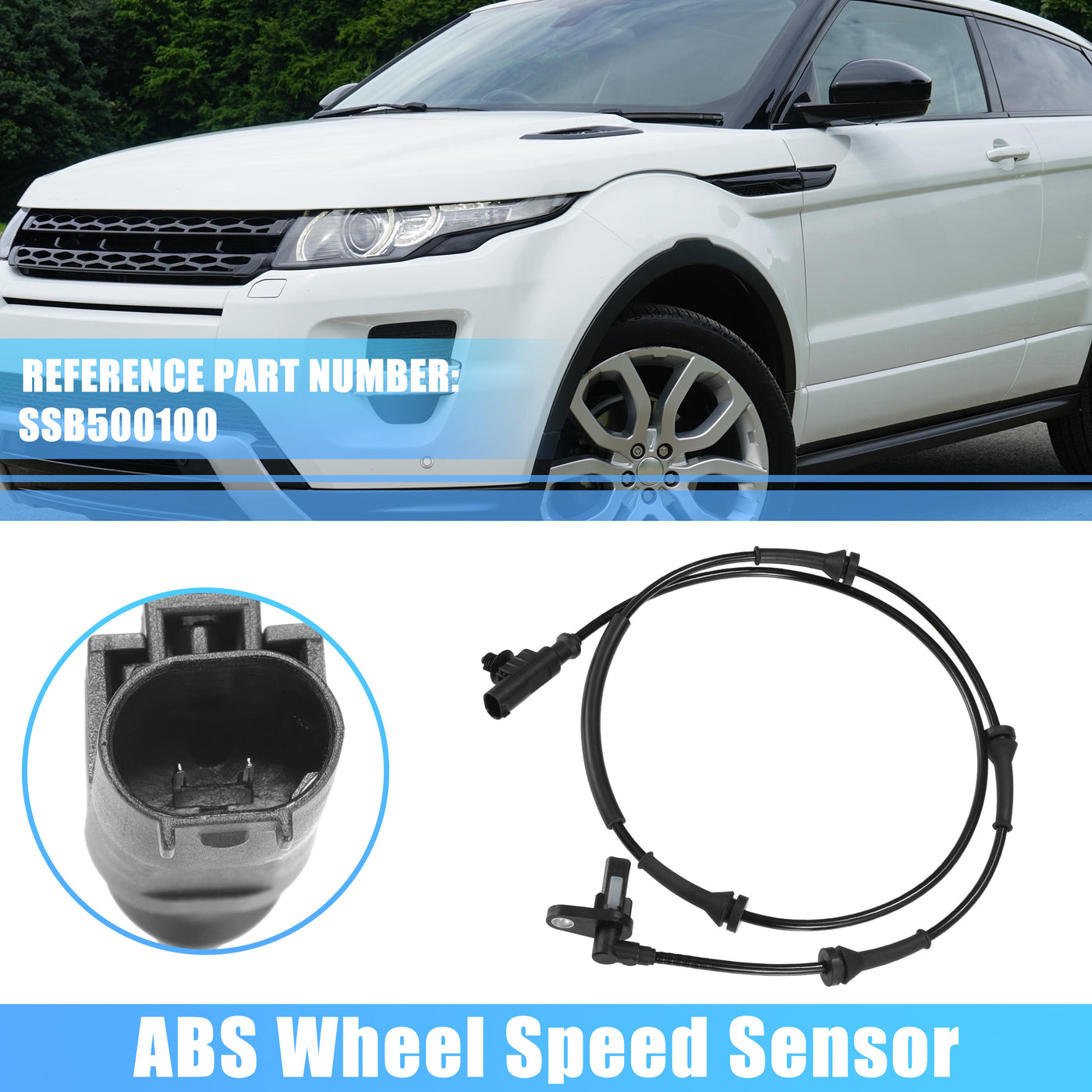 X AUTOHAUX 1 Pcs Rear Left Right ABS Wheel Speed Sensor for Land Rover Range Rover Sport 2006-2013 No.SSB500100