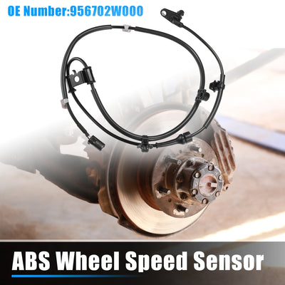 Harfington 1 Pcs Front Left ABS Wheel Speed Sensor for Hyundai Santa Fe 2013-2019 No.956702W000