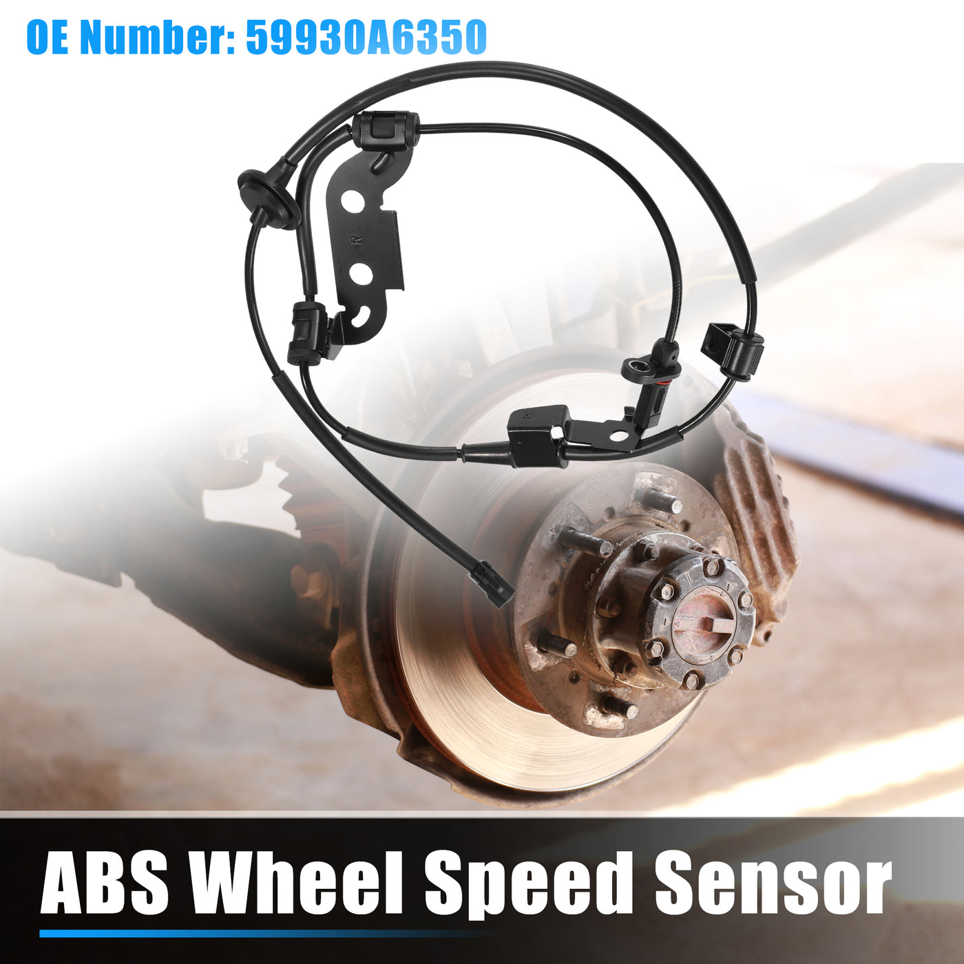 X AUTOHAUX 1 Pcs Rear Right ABS Wheel Speed Sensor for Hyundai I30 2012-2018 No.59930A6350