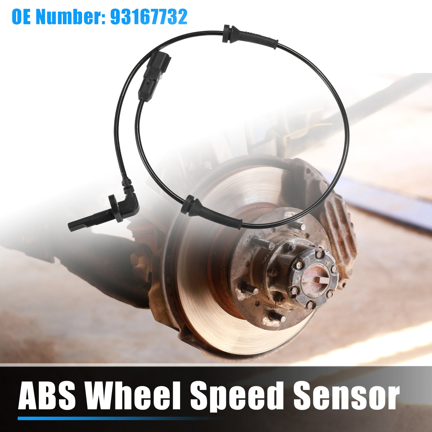 X AUTOHAUX 1 Pcs Rear Left Right ABS Wheel Speed Sensor for Nissan NV400 2011-2023 No.93167732