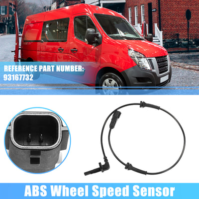 Harfington 1 Pcs Rear Left Right ABS Wheel Speed Sensor for Nissan NV400 2011-2023 No.93167732