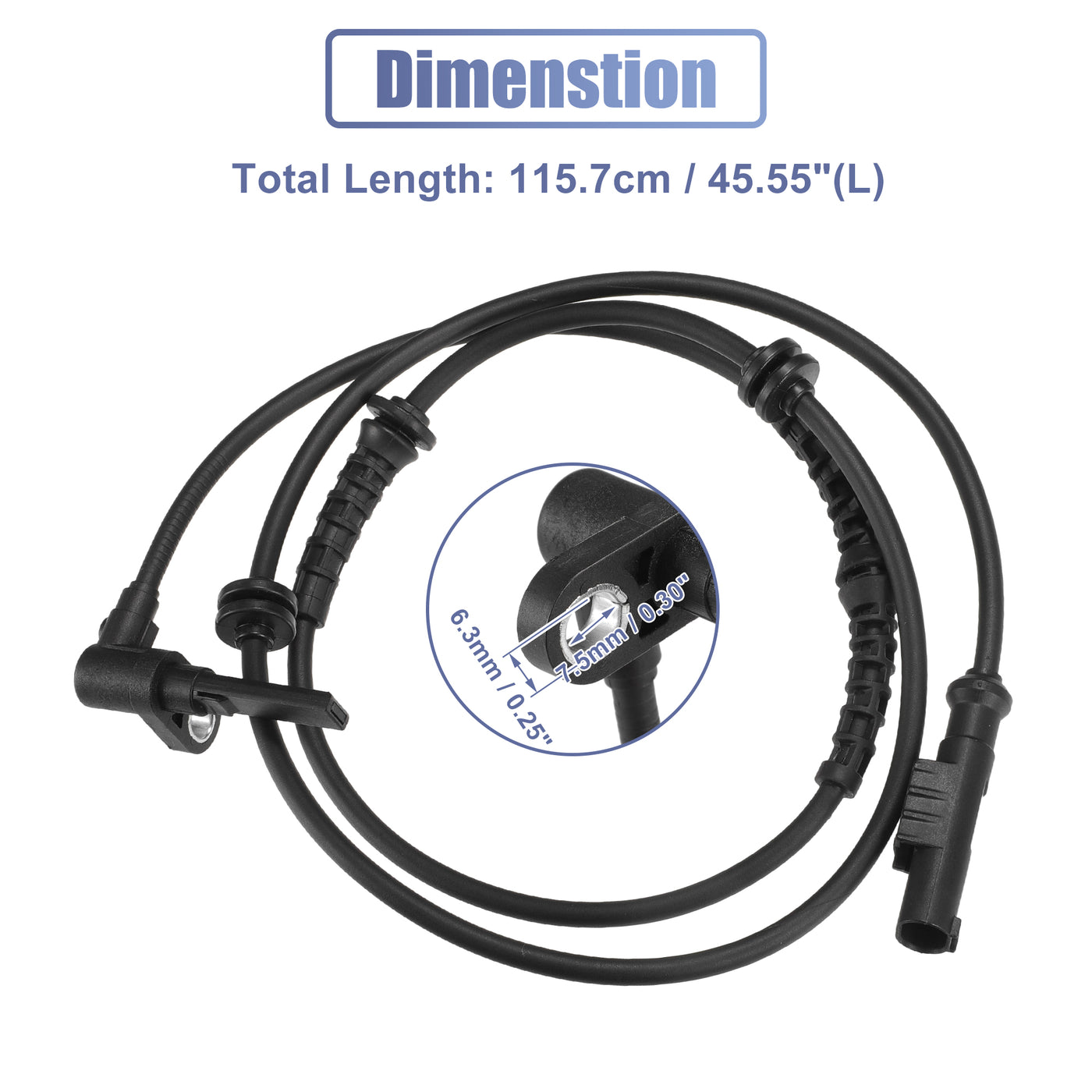 X AUTOHAUX Car ABS Wheel Speed Sensor, Front Left & Right, No.4545F1 for Fiat Ducato, 2006-2023