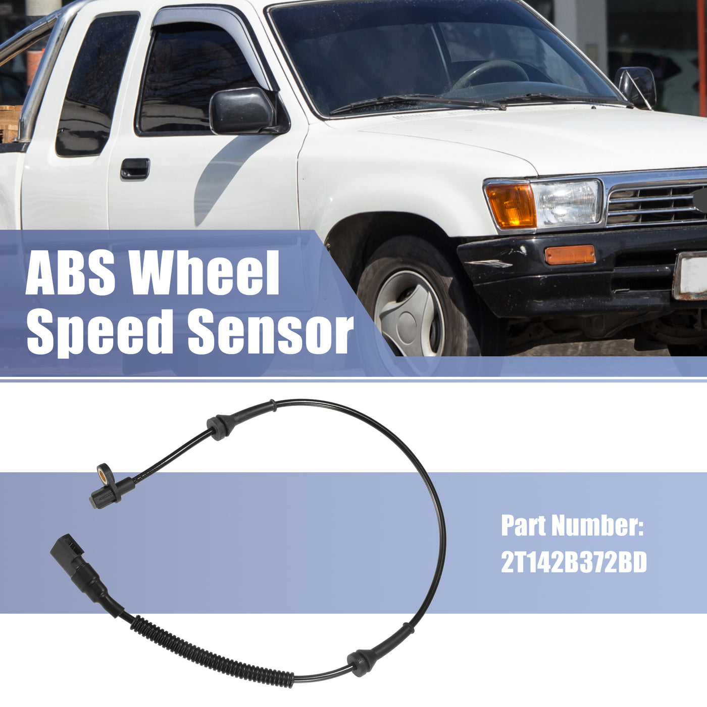 X AUTOHAUX ABS-Raddrehzahlsensor hinten links/rechts Nr. 2T142B372BD für Ford Transit Connect Mk1 2002-2012