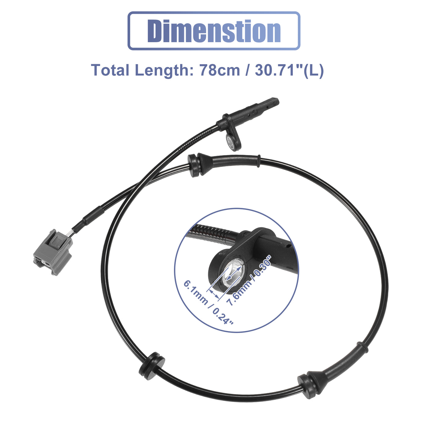 X AUTOHAUX Car ABS Wheel Speed Sensor Front Left Right No.479104EA0A for Nissan Qashqai J11 2013-2021