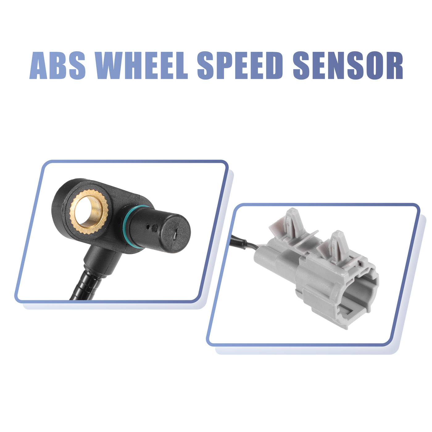 X AUTOHAUX Car ABS Wheel Speed Sensor Front Left Right No.47910EA005 for Nissan Navara Pickup D22