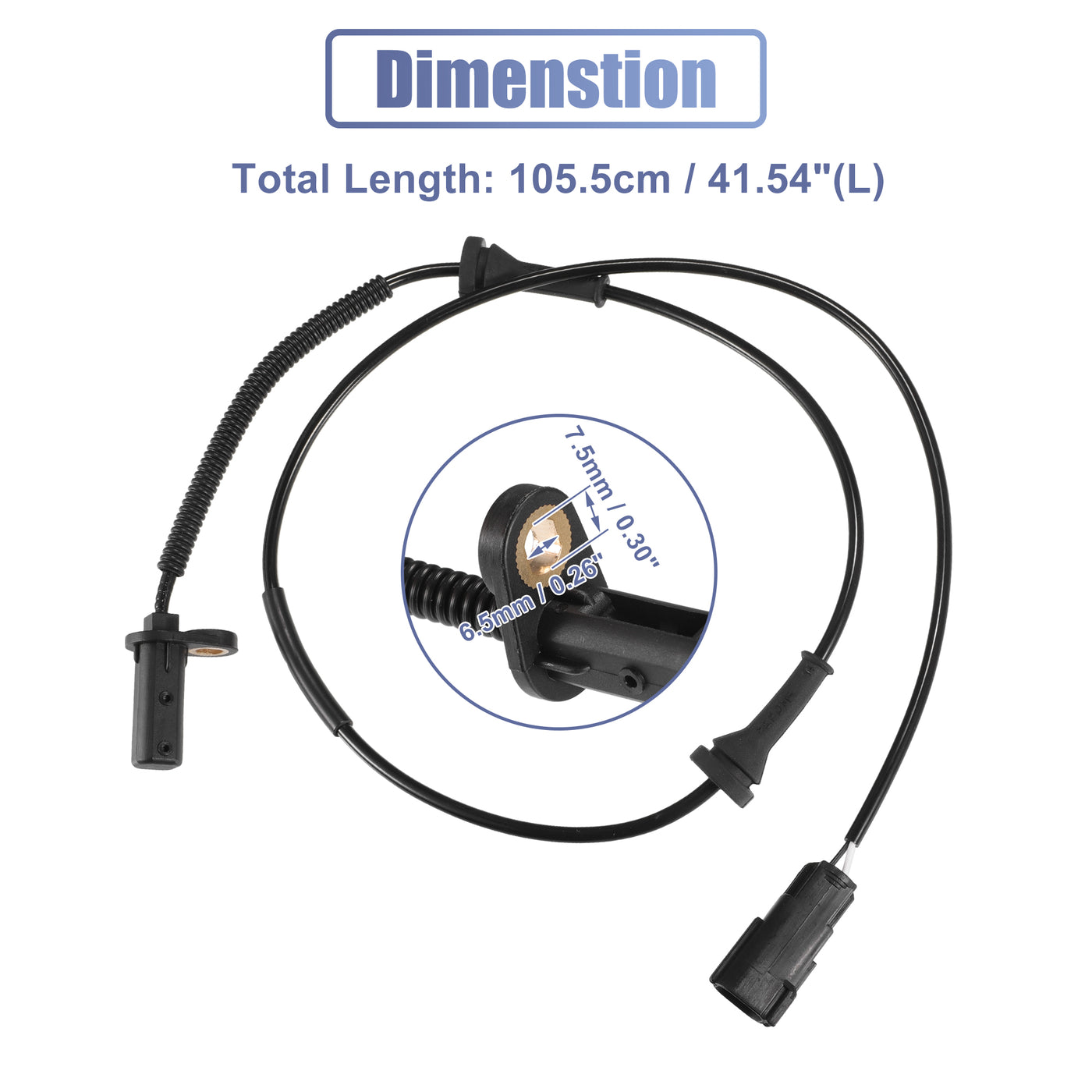 X AUTOHAUX Car ABS Wheel Speed Sensor Front Left No.30682479 for Volvo XC90 Mk1 2002-2015