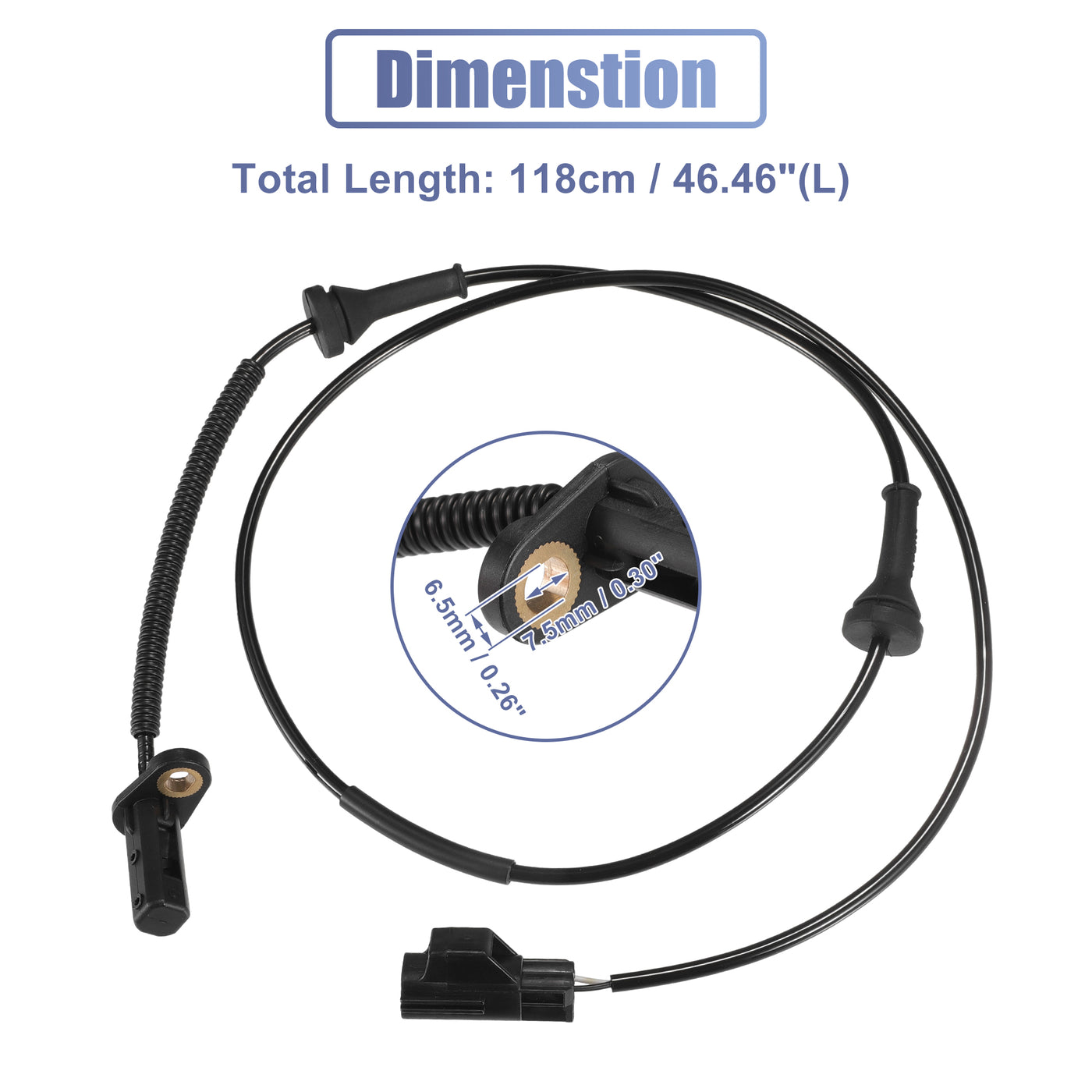 X AUTOHAUX Car ABS Wheel Speed Sensor Front Right No.30682478 for Volvo XC90 Mk1 2002-2015