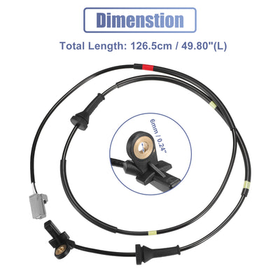 Harfington Car ABS Wheel Speed Sensor Rear Left No.30773744 for Volvo XC90 Mk1 2002-2015