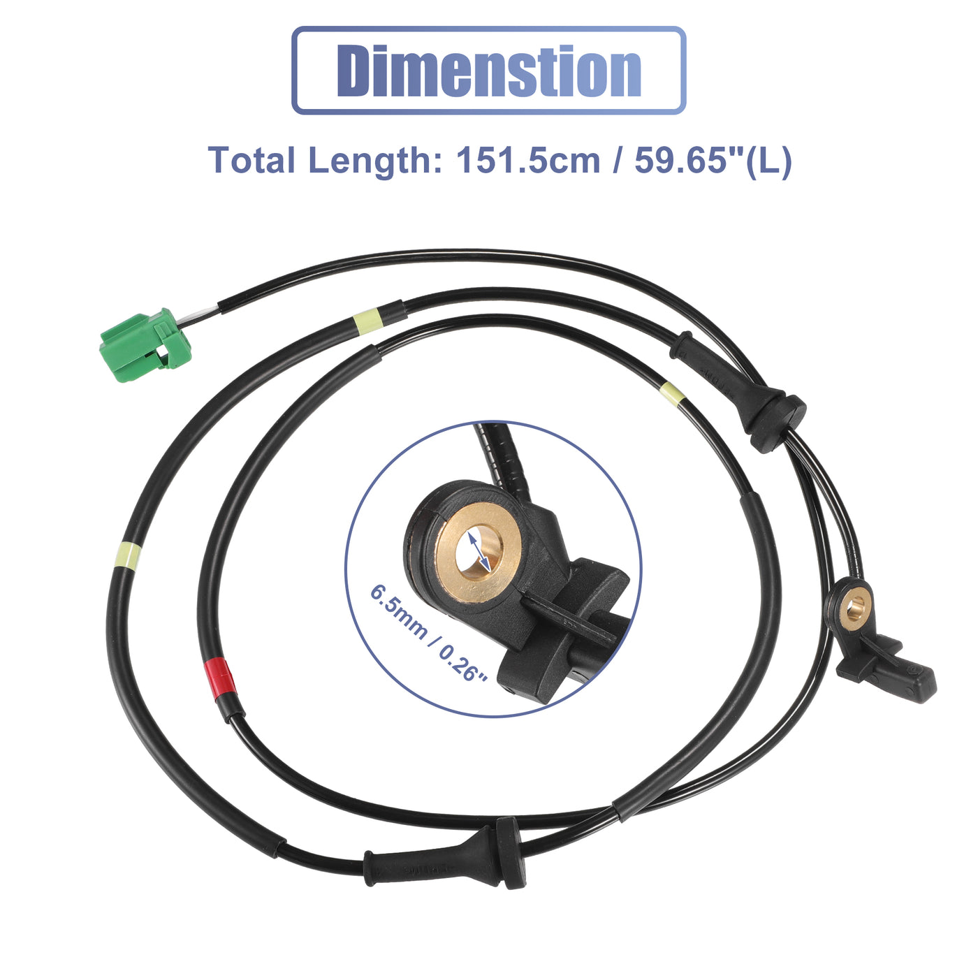 X AUTOHAUX Car ABS Wheel Speed Sensor Rear Right No.30773745 for Volvo XC90 Mk1 2002-2015