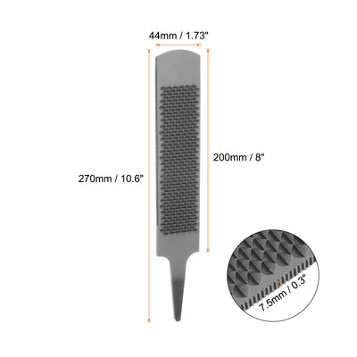 Harfington Horseshoe File 8" High Carbon Steel Coarse Double Cut Flat Hand Rasp File