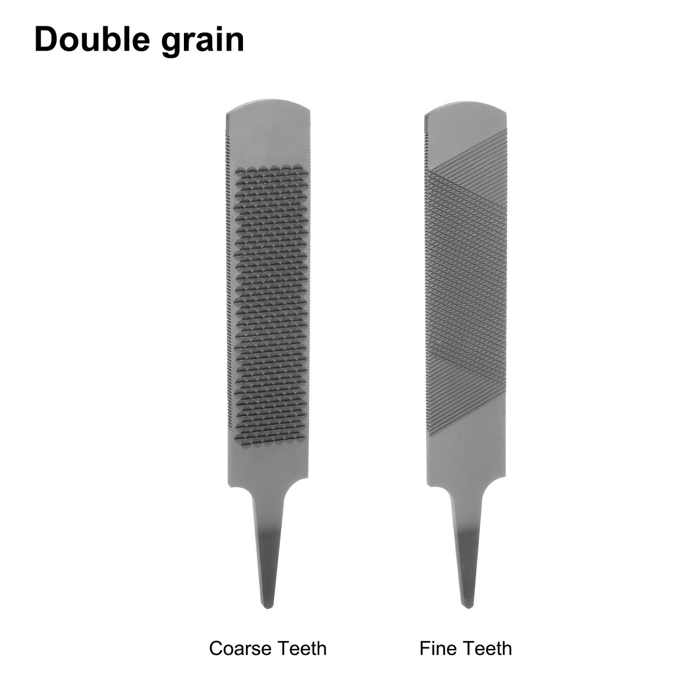 Harfington Horseshoe File 8" High Carbon Steel Coarse Double Cut Flat Hand Rasp File