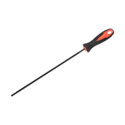 Harfington Chainsaw File Carbon Steel Round Rasp with Plastic Handle